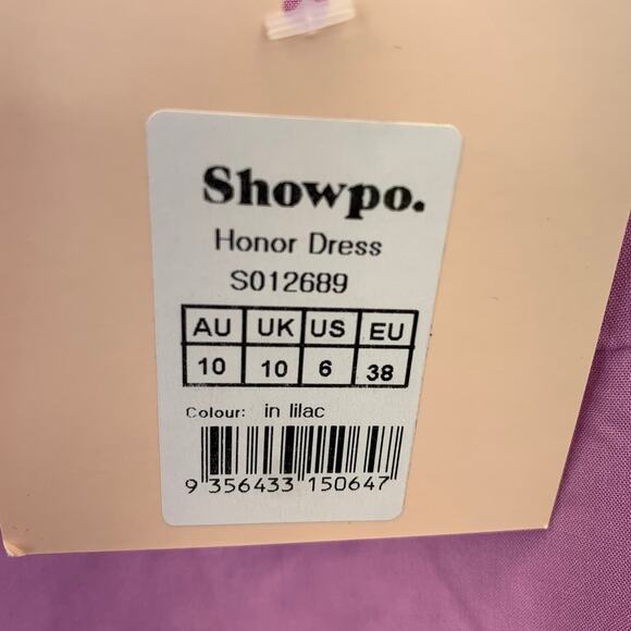 NWT Showpo. Honor Dress Women's size 6, lilac light pink color - Picture 13 of 13